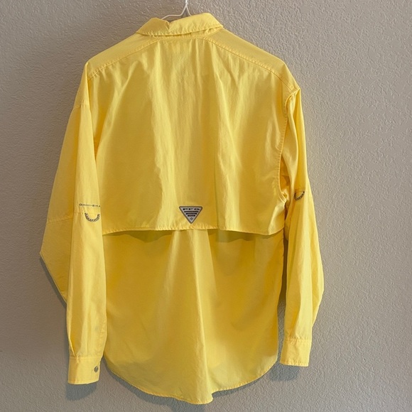 Columbia Men's Bright Yellow Shirt Jacket - Picture 5 of 7